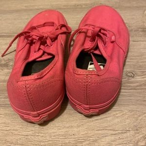 Solid pink vans